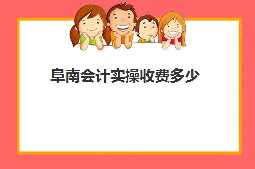 阜南会计实操收费多少(会计)