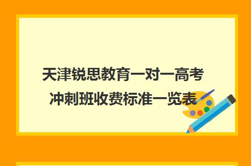 天津锐思教育一对一高考冲刺班收费标准一览表（锐思教育官网）