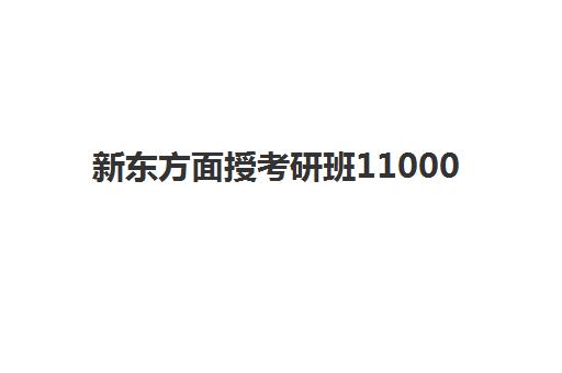 新东方面授考研班11000(新东方考研班收费标准)