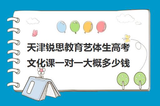 天津锐思教育艺体生高考文化课一对一大概多少钱（石家庄艺考文化课培训机构排名）