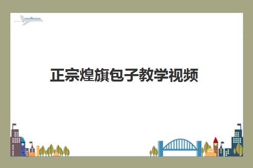 正宗煌旗包子教学视频(包子压面机压面的技巧)