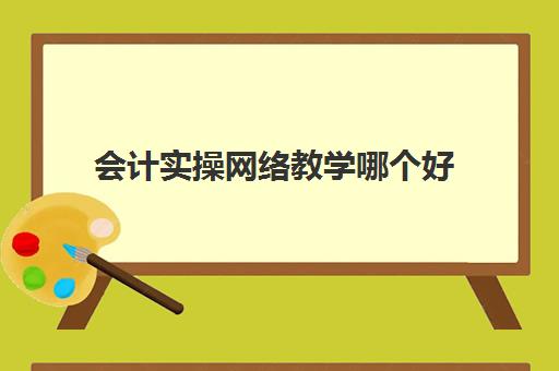 会计实操网络教学哪个好(零基础学会计是网课好还是面授好)