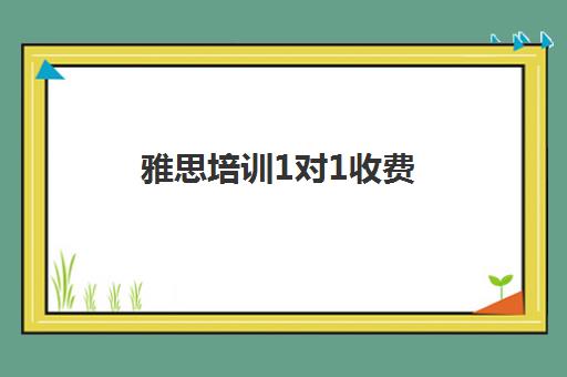 雅思培训1对1收费(雅思一对一线下多少钱一小时)