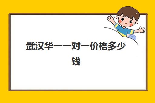 武汉华一一对一价格多少钱(武汉高中一对一辅导机构哪家好)