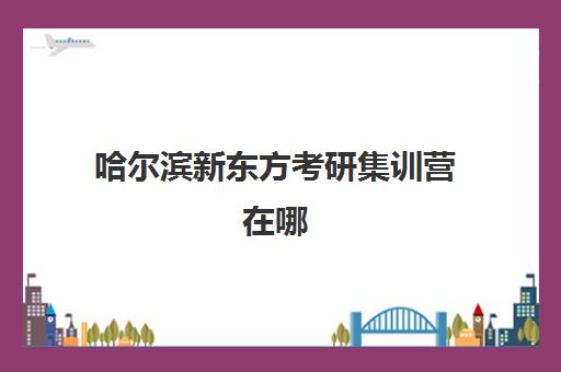 哈尔滨新东方考研集训营在哪(在文都集训营待不下去)