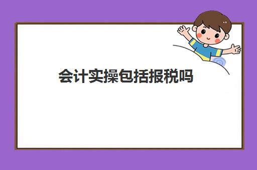 会计实操包括报税吗(报税是财务还是会计的内容)