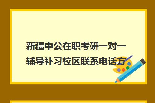 新疆中公在职考研一对一辅导补习校区联系电话方式