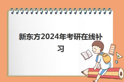 新东方2024年考研在线补习