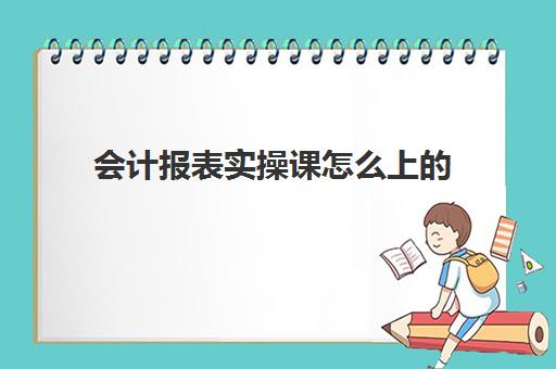 会计报表实操课怎么上的(新手怎么做报表步骤)