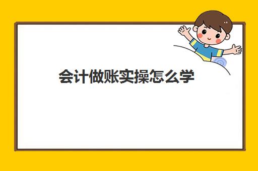 会计做账实操怎么学(会计做账的基本步骤)