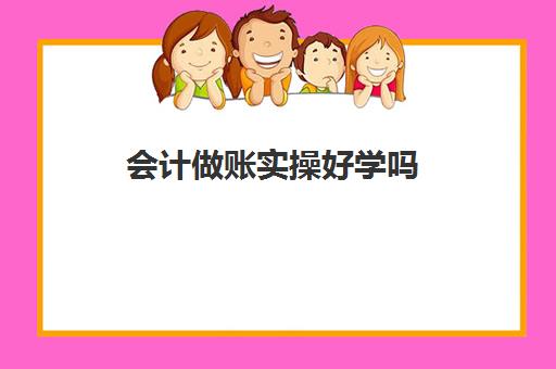 会计做账实操好学吗(没学过会计直接工作难吗)