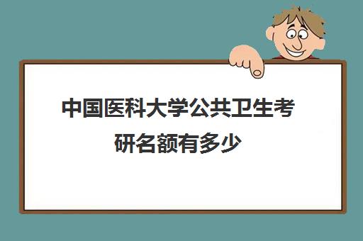 中国医科大学公共卫生考研名额有多少(公共卫生考研哪个学校好考)