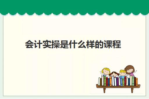 会计实操是什么样的课程(会计的课程有哪些)