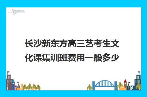 长沙新东方高三艺考生文化课集训班费用一般多少钱(长沙高考培训机构排名前十)