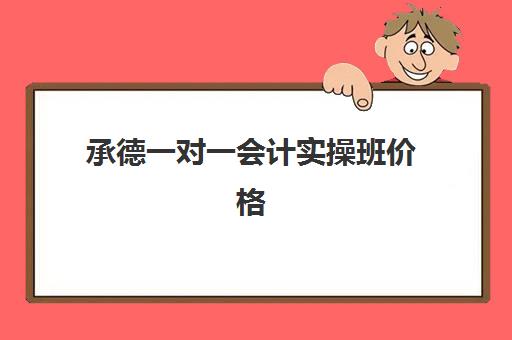 承德一对一会计实操班价格(会计实账培训有必要去吗)