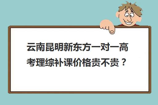 云南昆明新东方一对一高考理综补课价格贵不贵？多少钱一年（昆明一对一辅导价格表）