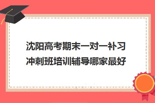 沈阳高考期末一对一补习冲刺班培训辅导哪家最好