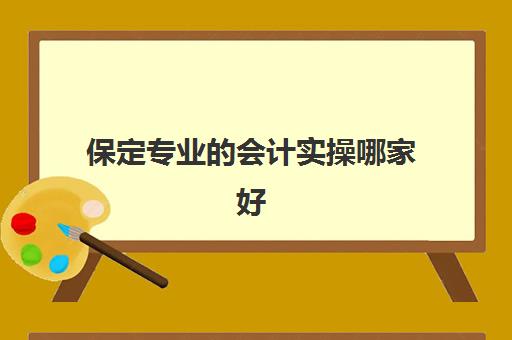 保定专业的会计实操哪家好(保定会计培训机构哪家好)