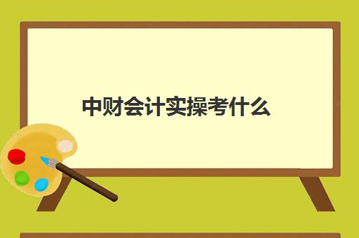 中财会计实操考什么(中级财务会计考几门)