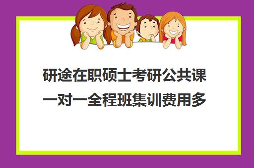 研途在职硕士考研公共课一对一全程班集训费用多少钱（在职研究生培训费一般多少）