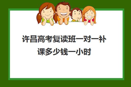 许昌高考复读班一对一补课多少钱一小时(许昌艺考一对一辅导)