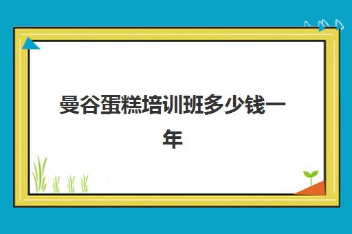 曼谷蛋糕培训班多少钱一年(想学做蛋糕自己开店要多少钱)