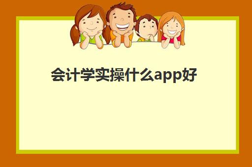 会计学实操什么app好(学会计必备软件)