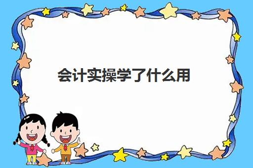 会计实操学了什么用(会计实训都干什么)