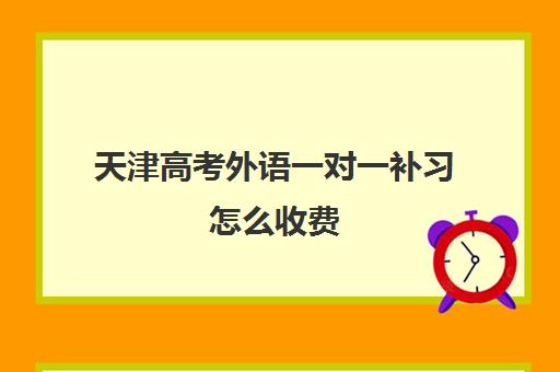 天津高考外语一对一补习怎么收费