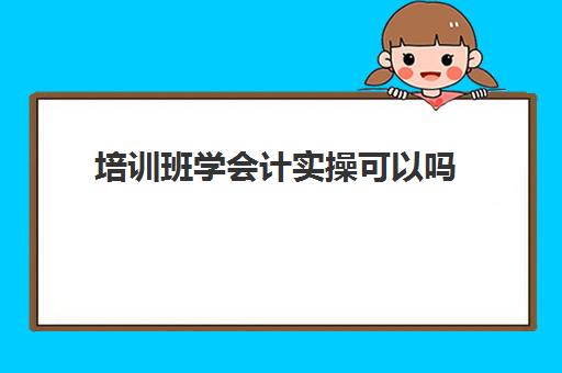 培训班学会计实操可以吗(学会计是去培训班还是网上)