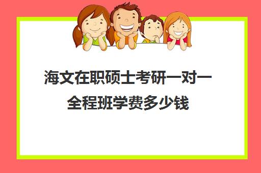 海文在职硕士考研一对一全程班学费多少钱（在职研究生辅导机构哪个比较好）