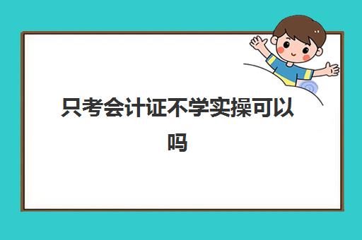 只考会计证不学实操可以吗(会计证初级难吗)