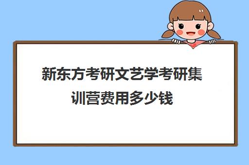 新东方考研文艺学考研集训营费用多少钱（新东方考研专业课一对一收费）