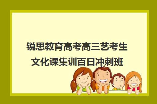 锐思教育高考高三艺考生文化课集训百日冲刺班（艺考生文化课分数线）