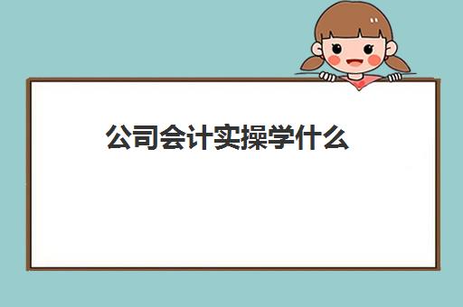 公司会计实操学什么(会计主要学什么内容)