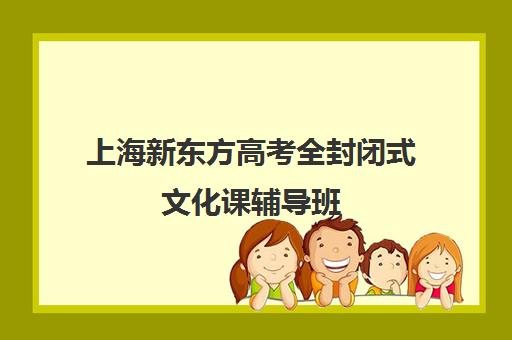 上海新东方高考全封闭式文化课辅导班(小学辅导班)