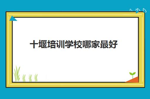 十堰培训学校哪家最好(十堰从文教育联系电话)