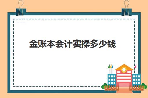 金账本会计实操多少钱(金算盘软件做账流程视频)