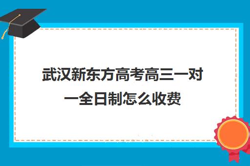 武汉新东方高考高三一对一全日制怎么收费(武汉高考培训学校哪个好)