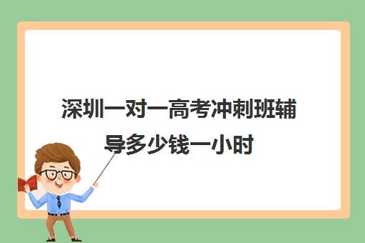 深圳一对一高考冲刺班辅导多少钱一小时(高考线上辅导机构有哪些比较好)