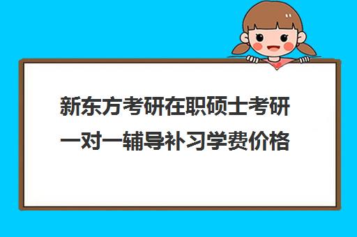 新东方考研在职硕士考研一对一辅导补习学费价格表