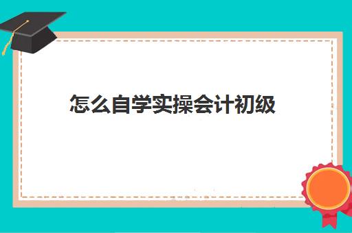 怎么自学实操会计初级(一个新手如何自学会计)