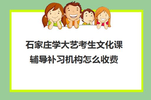 石家庄学大艺考生文化课辅导补习机构怎么收费