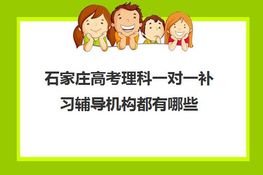 石家庄高考理科一对一补习辅导机构都有哪些