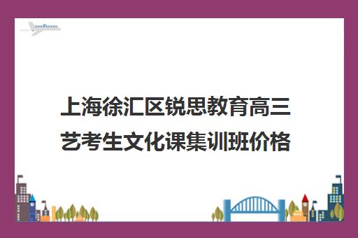 上海徐汇区锐思教育高三艺考生文化课集训班价格多少钱(艺考多少分能上一本)