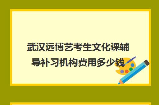 武汉远博艺考生文化课辅导补习机构费用多少钱