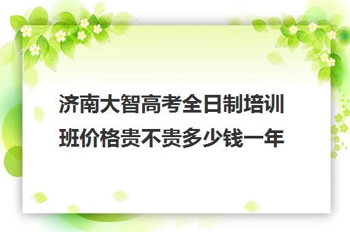 济南大智高考全日制培训班价格贵不贵多少钱一年(济南辅导班机构哪家好)