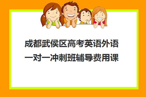 成都武侯区高考英语外语一对一冲刺班辅导费用课价格多少钱(高考英语一对一辅导班)