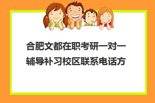 合肥文都在职考研一对一辅导补习校区联系电话方式