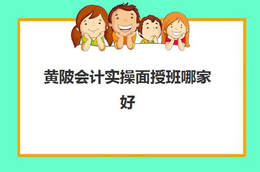 黄陂会计实操面授班哪家好(学会计网课好还是面授班好)